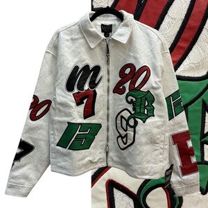 NWT boohooMAN Lace appliqué jacket S